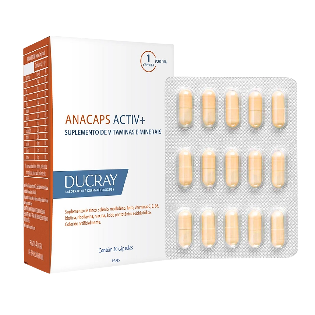 Ducray Anacaps Activ + 30 Caps - Derma y Laser Boutique