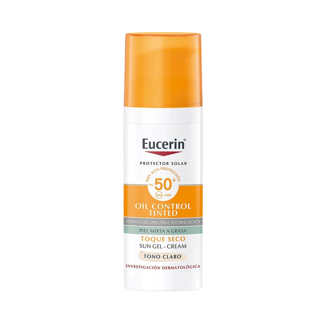 Eucerin Sun Face Oil Control Tinted FPS50+ 50ml - Derma y Laser Boutique