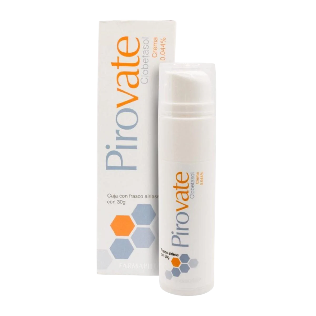 Farmapiel Pirovate (Clobetasol 0.044%) Crema Frasco Airless 30G