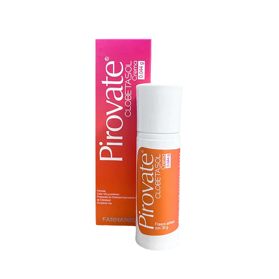 Farmapiel Pirovate (Clobetasol 0.044%) Crema Frasco Airless 30G