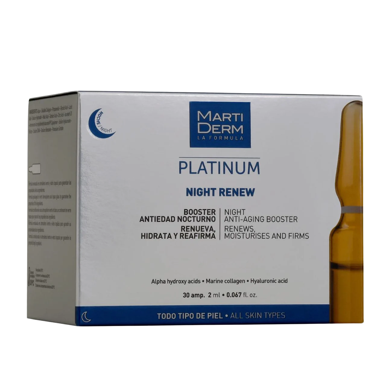 MartiDerm Platinum Night Renew Ampolletas