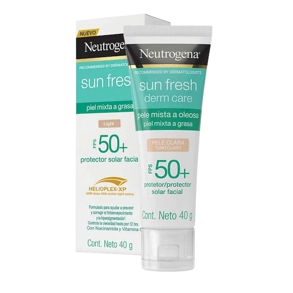 Neutrogena Sun Fresh Derm Care Con Tono de Color FPS50+ 40gr