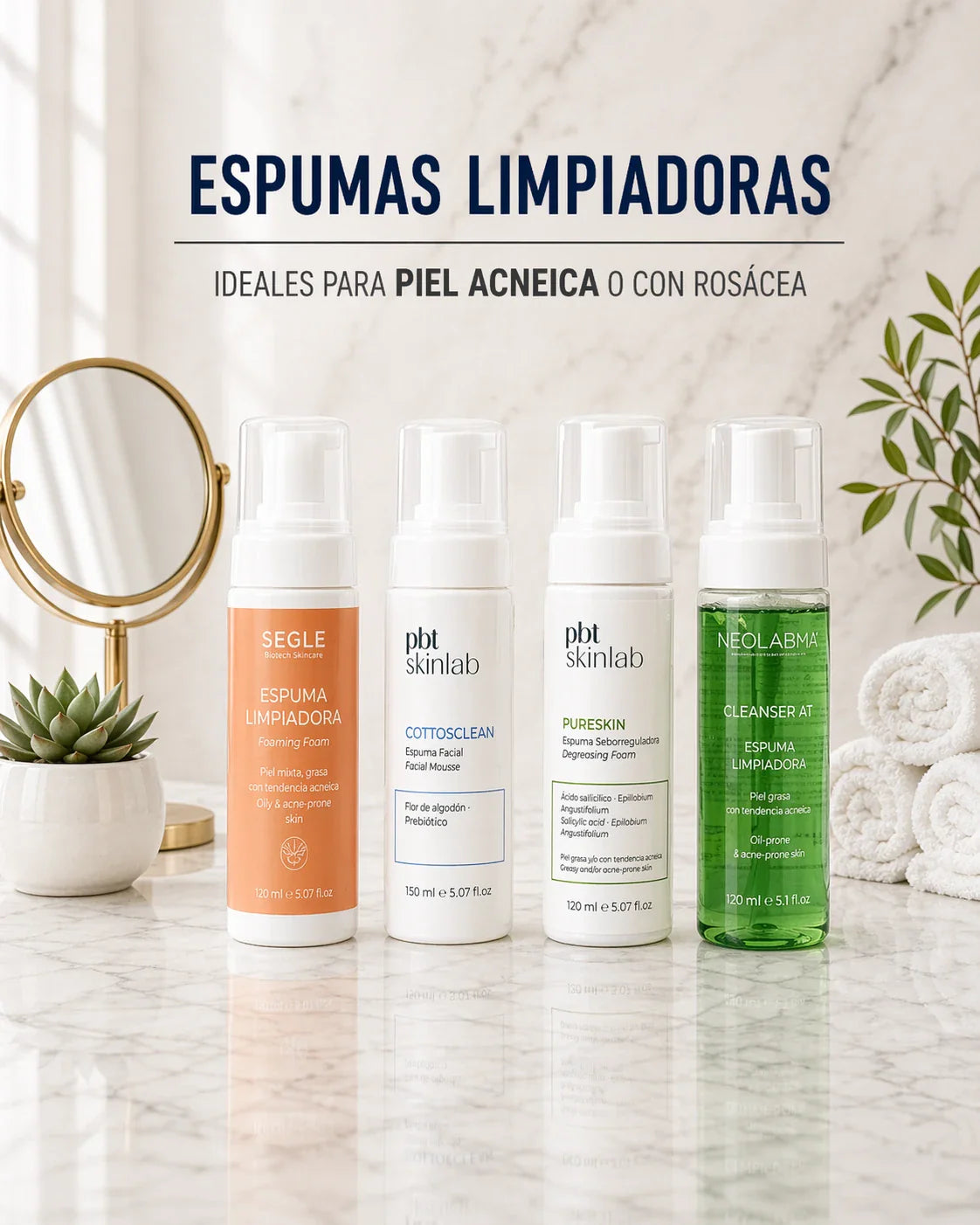 Espuma limpiadoras
