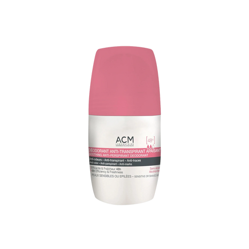 ACM Desodorante Antitranspirante Calmante 48H para piel sensible en roll-on de 50 ml