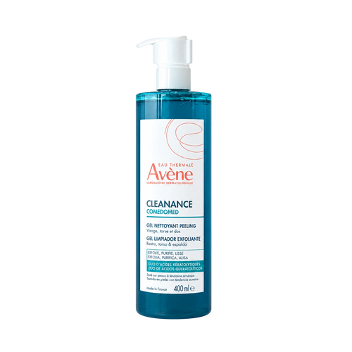Avène Cleanance Comedomed Gel Peeling 400ml. Limpiador exfoliante anti-imperfecciones para acné.