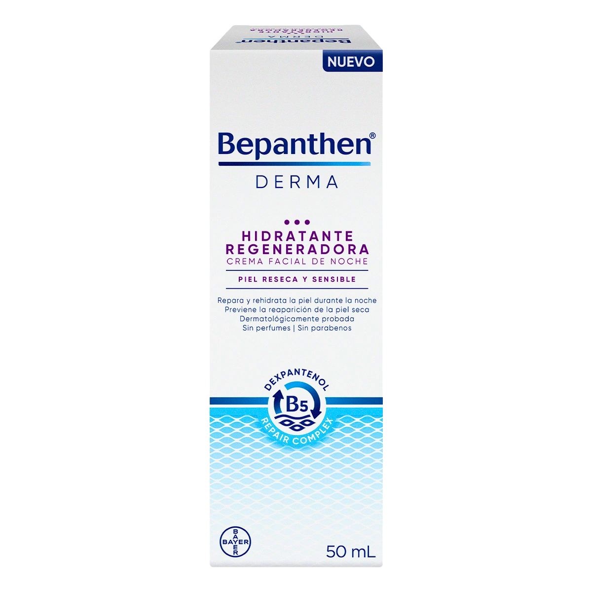 Bepanthen Hidratante Regeneradora Crema facial de noche 50 ml - Derma y Laser Boutique