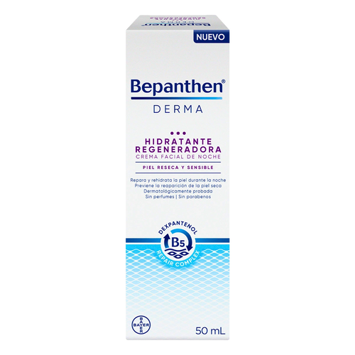 Bepanthen Hidratante Regeneradora Crema facial de noche 50 ml - Derma y Laser Boutique