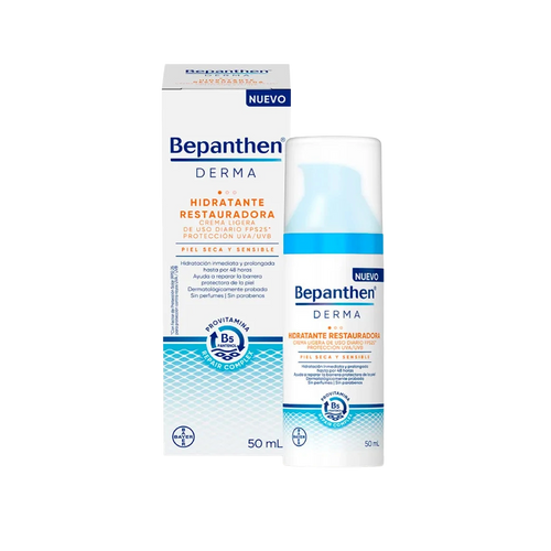 Bepanthen Hidratante Restauradora Crema Facial de Día FPS25 50ml - Derma y Laser Boutique