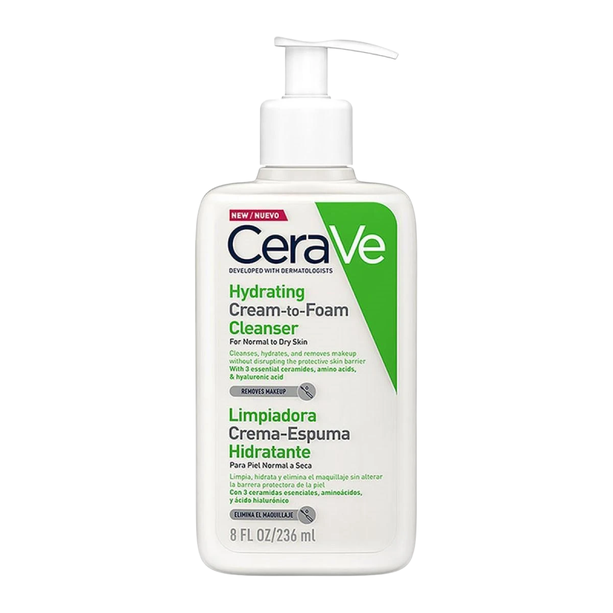 CeraVe Limpiadora Crema Espumosa Hidratante