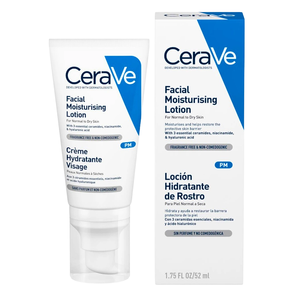 CeraVe Loción Hidratante de Rostro PM 52ml - Derma y Laser Boutique
