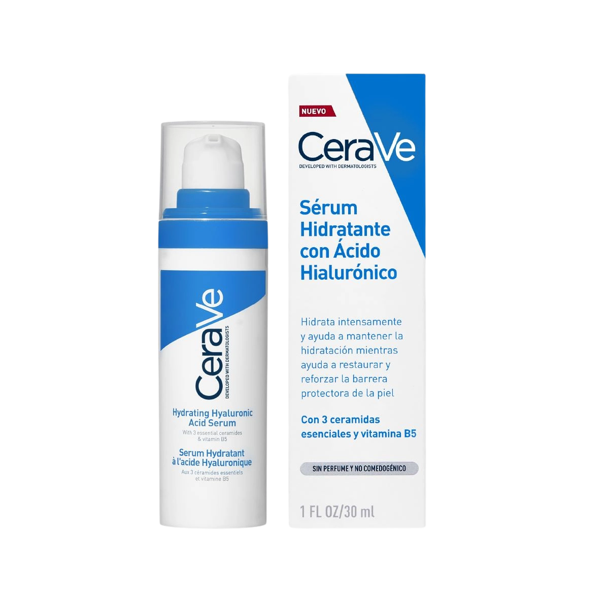 CeraVe Sérum hidratante con ácido hialurónico 30ml - Derma y Laser Boutique