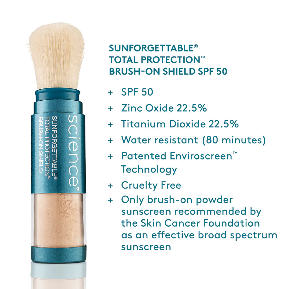 Colorescience Sunforgettable® Total Protection® Brush-On Shield SPF 50 6gr - Derma y Laser Boutique
