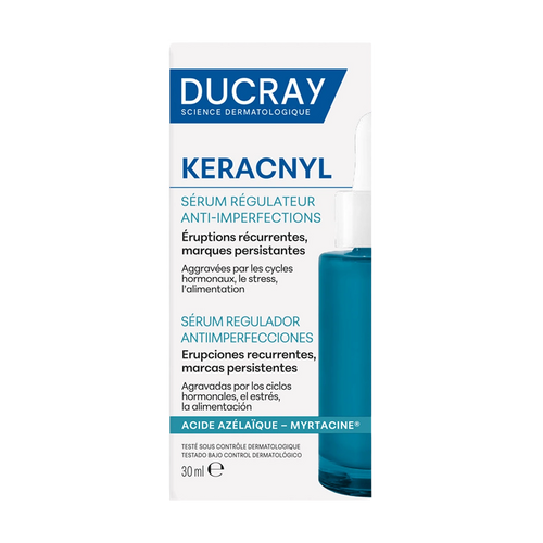 Ducray Keracnyl Sérum Regulador Anti-imperfecciones 30 ml para piel con acné y marcas postacné.