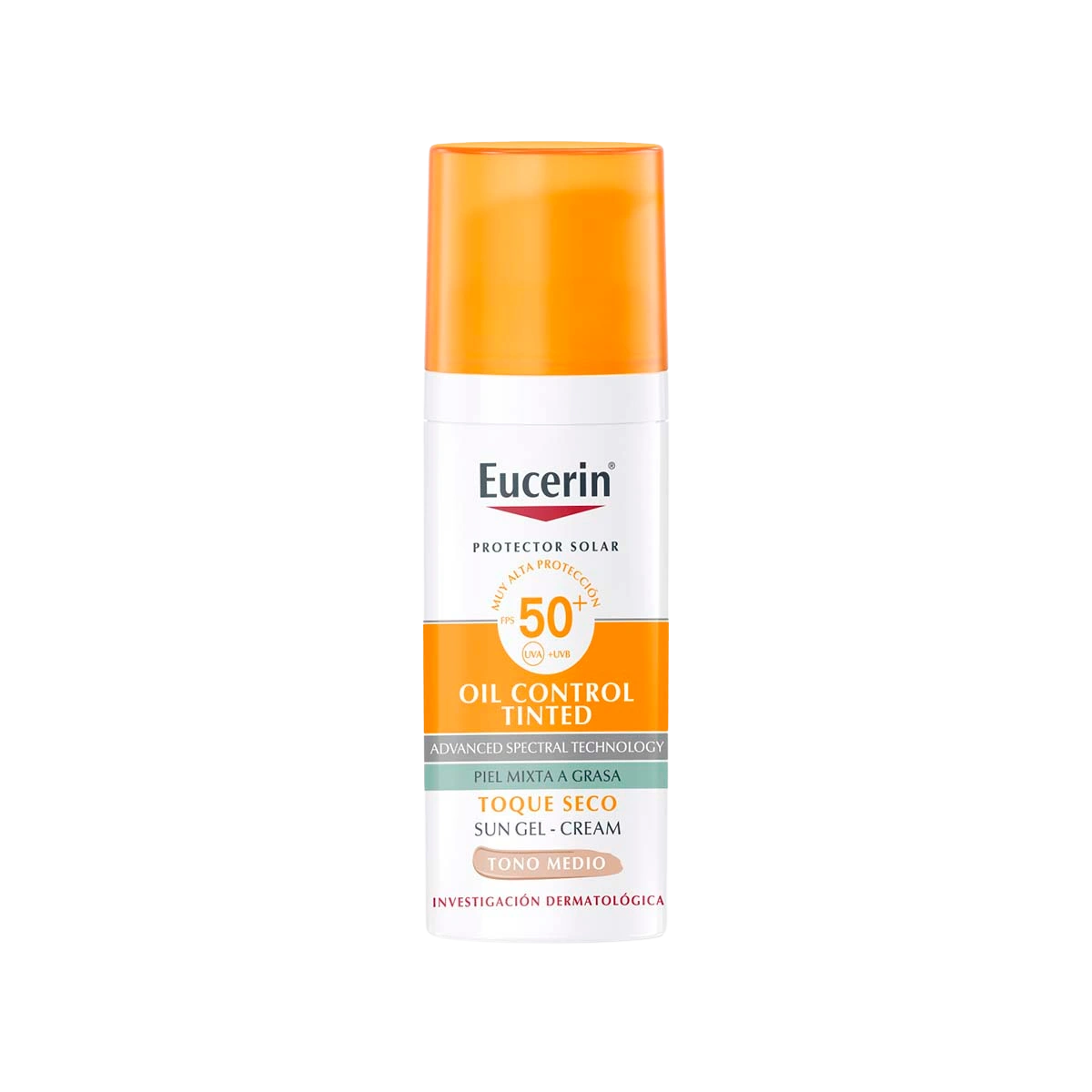 Eucerin Sun Face Oil Control Tinted FPS50+ 50ml - Derma y Laser Boutique