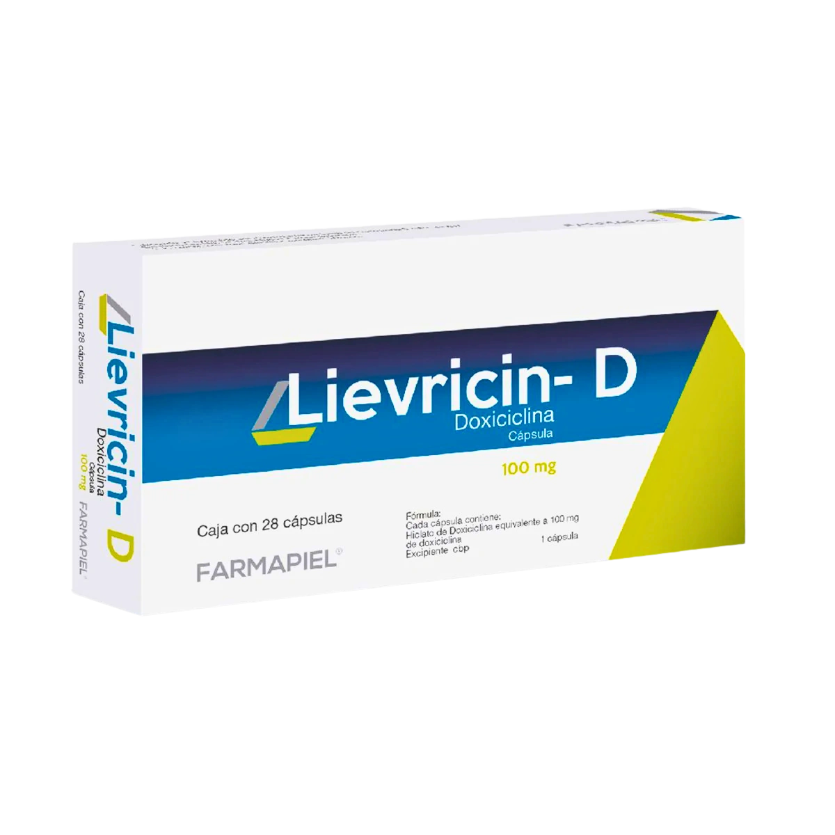 Farmapiel Lievricin-D 100 mg 28 capsulas - Derma y Laser Boutique