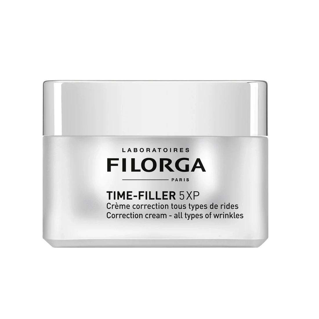 Filorga Time-Filler 5XP Crema 50 ml tratamiento antiedad global para rostro y cuello con ácido hialurónico.
