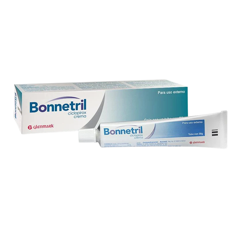 Glenmark Pharmaceuticals Bonnetril Crema Ciclopirox 1% 30gr - Derma y Laser Boutique