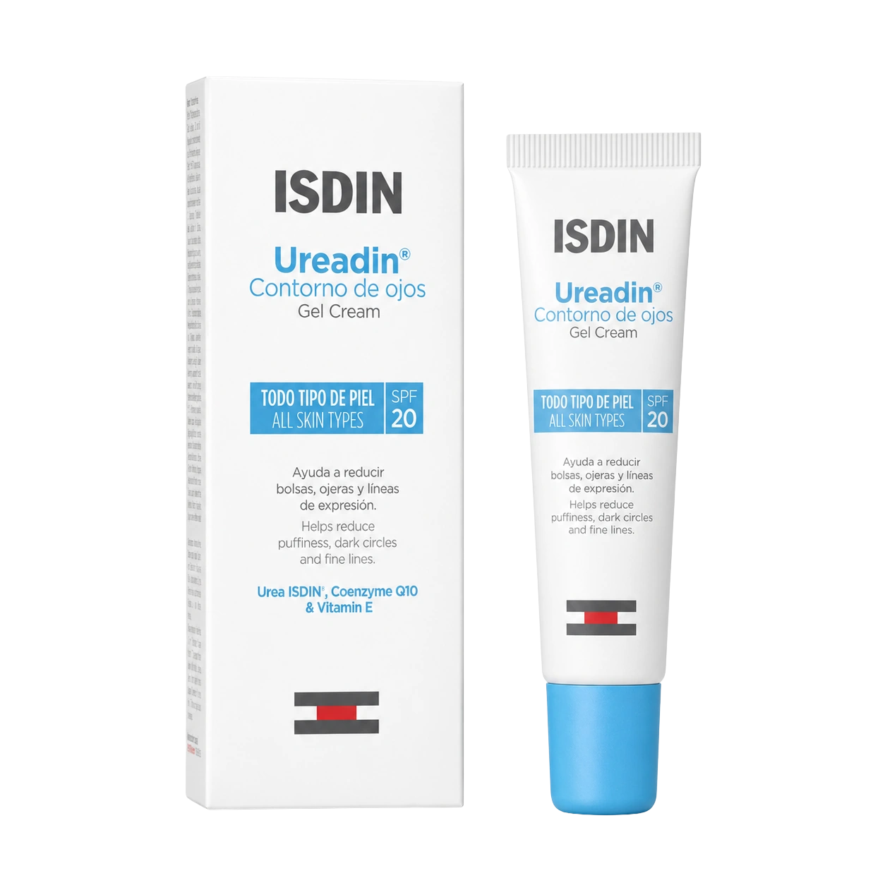 ISDIN Ureadin Contorno de Ojos Gel Crema SPF20 15 ml para bolsas y ojeras