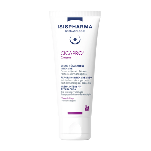 Isispharma Cicapro Cream 40 ml, crema reparadora para piel irritada y dañada, rostro y cuerpo