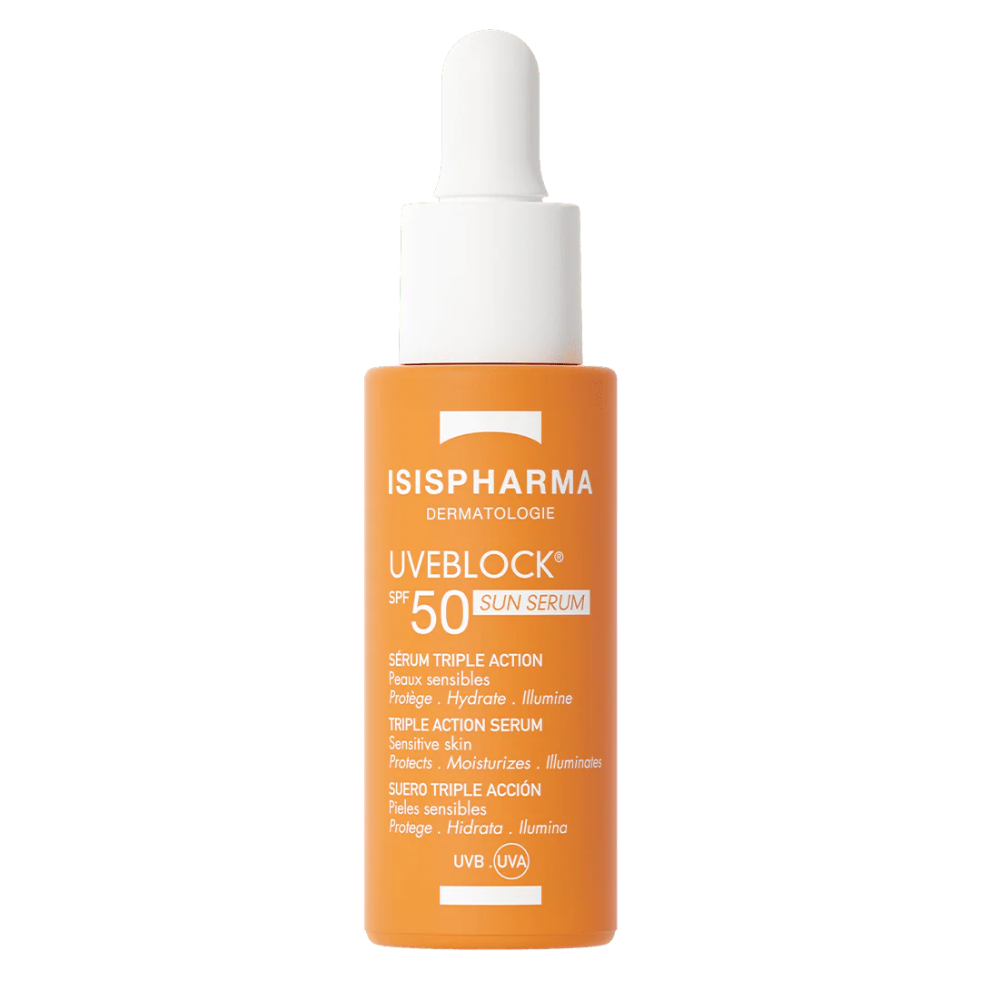 Isispharma Uveblock Sun Serum Glow SPF50 28ml - Derma y Laser Boutique