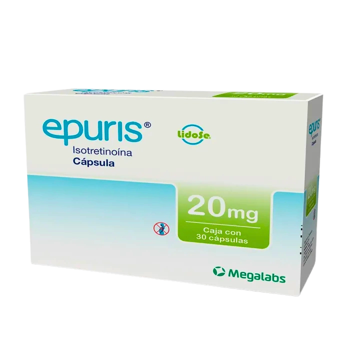Megalabs Epuris (isotretinoína) 20mg 30caps - Derma y Laser Boutique