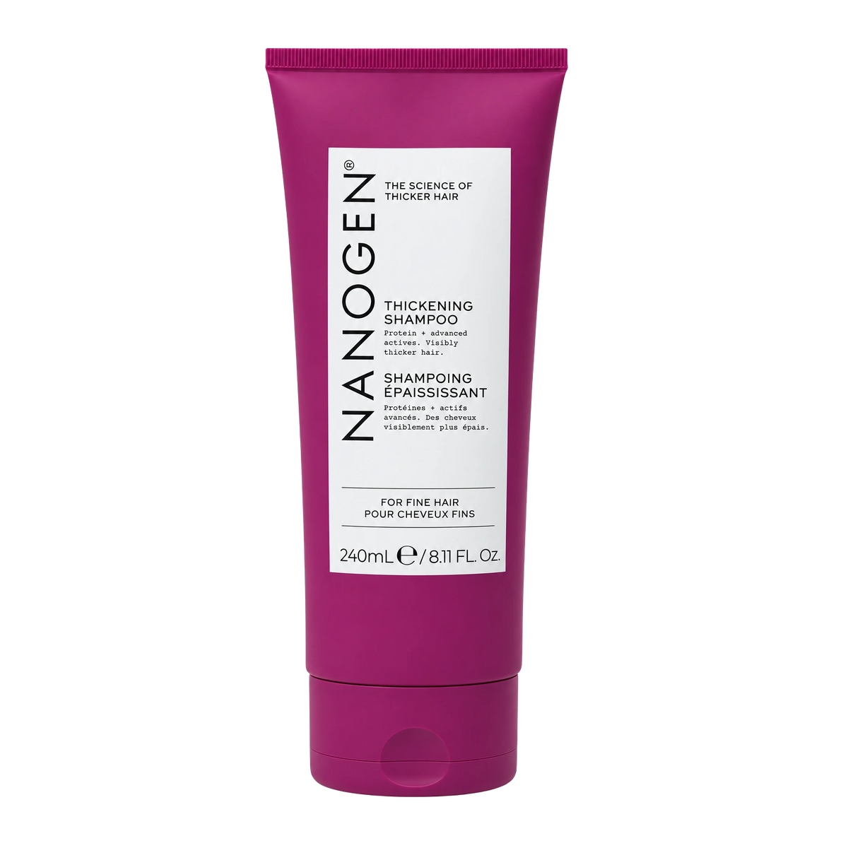 Nanogen shampoo 240ml para cuidado capilar