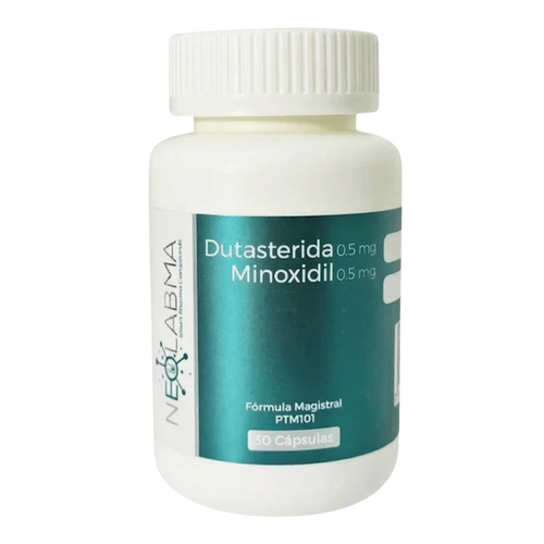 Neolabma Dutasterida y Minoxidil 0.5 mg Oral Caps con 30 cápsulas para tratamiento capilar