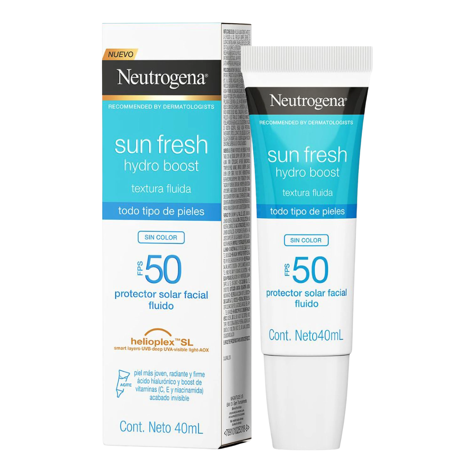 Neutrogena Sun Fresh Hydro Boost FPS50 40ml - Derma y Laser Boutique