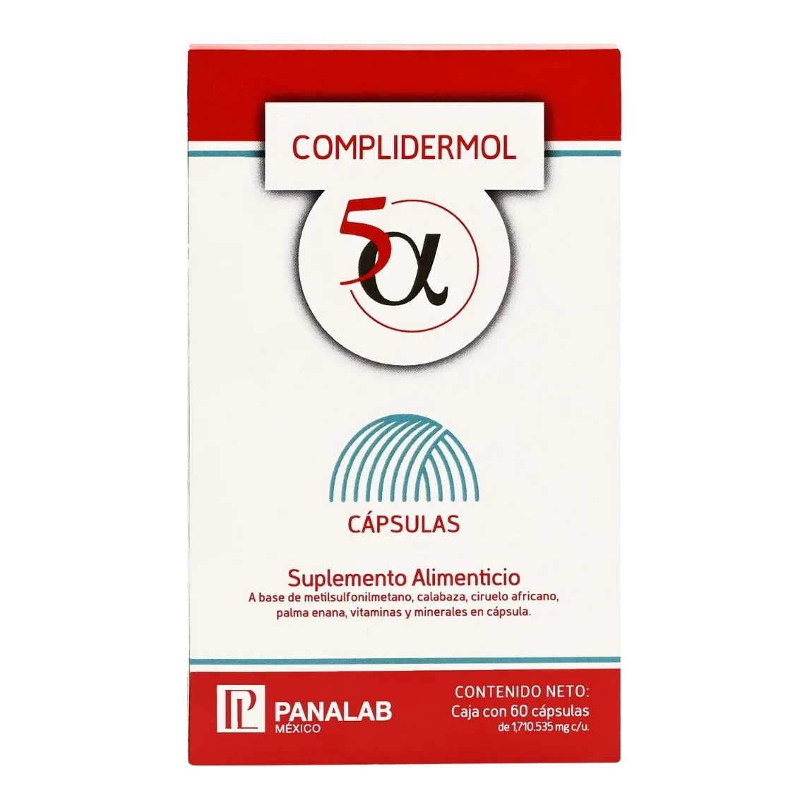 Panalab Complidermol 5α plus® 60 Caps - Derma y Laser Boutique