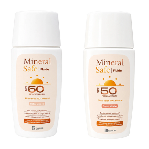 Panalab Mineral Safe Fluido con Color SPF50 50 ml protector solar mineral facial