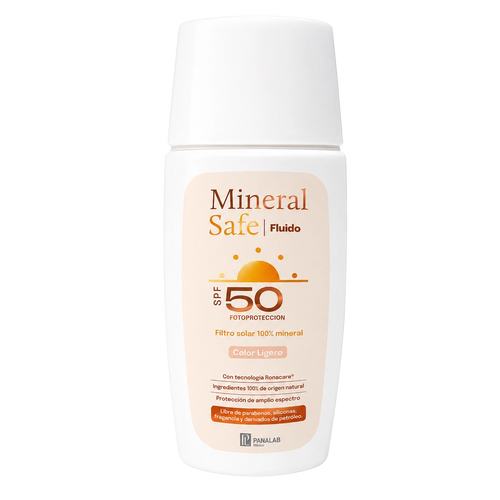 Panalab Mineral Safe Fluido Color Ligero SPF50 protector solar mineral facial