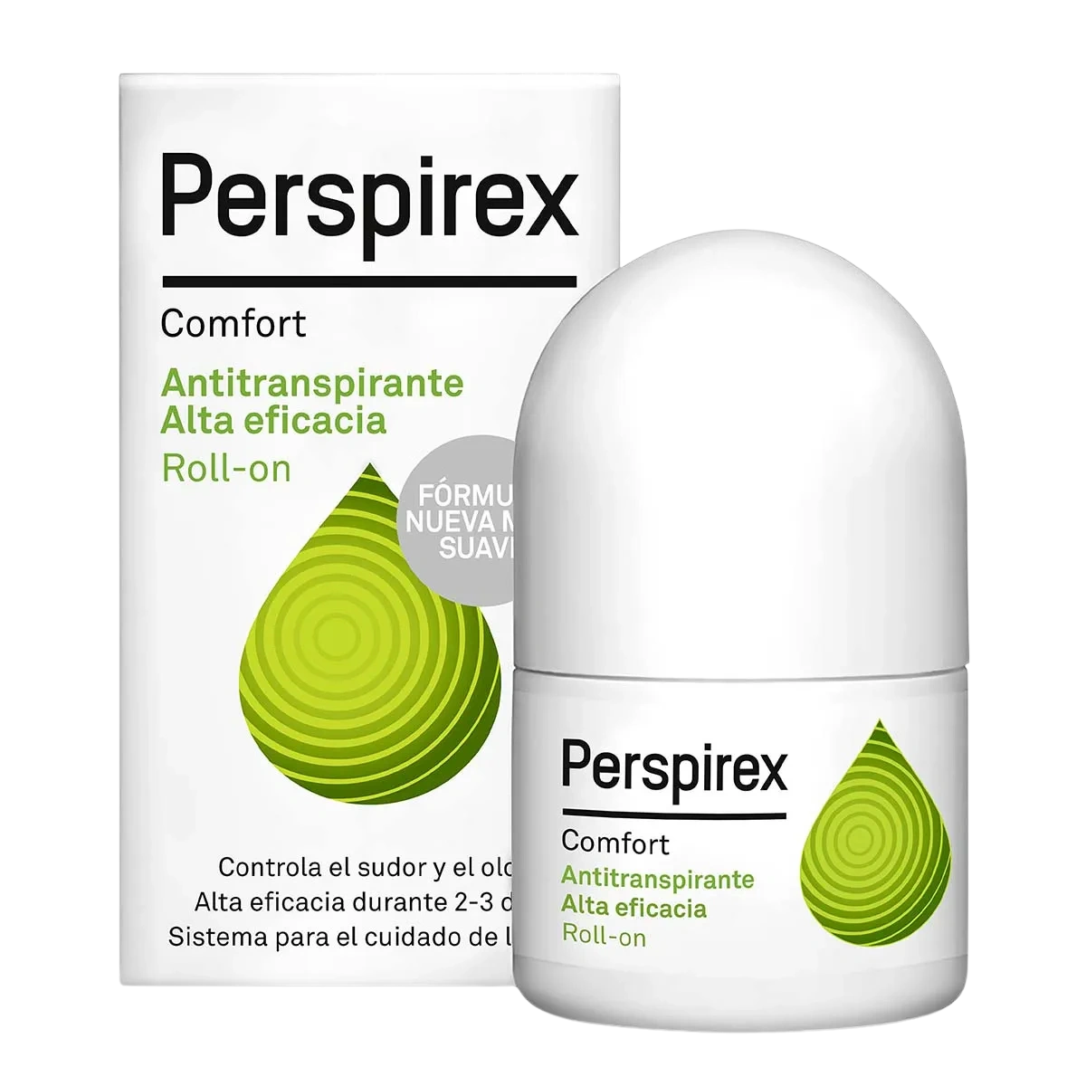 Perspirex Comfort Roll-On 20 ml antitranspirante sin perfume para sudoración intensa
