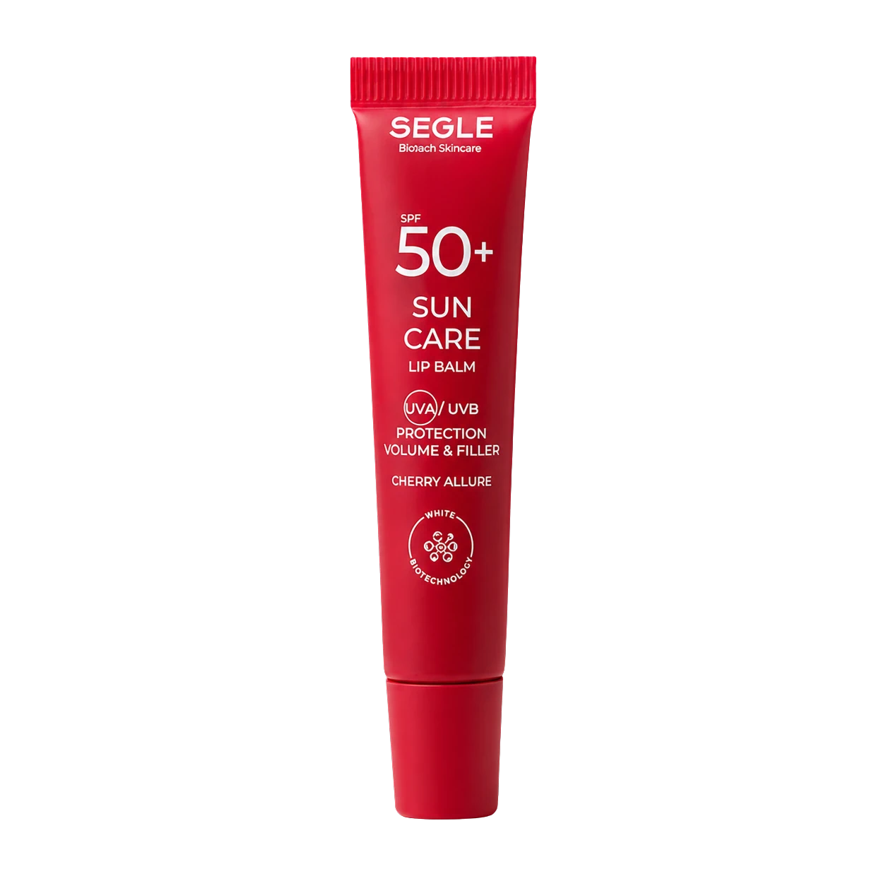 Segle Sun Lip Balm SPF50+ Cherry Allure con color, péptidos y efecto gloss para labios