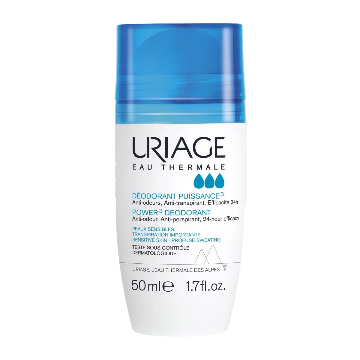 Uriage Power 3 Desodorante Roll-On 50ml