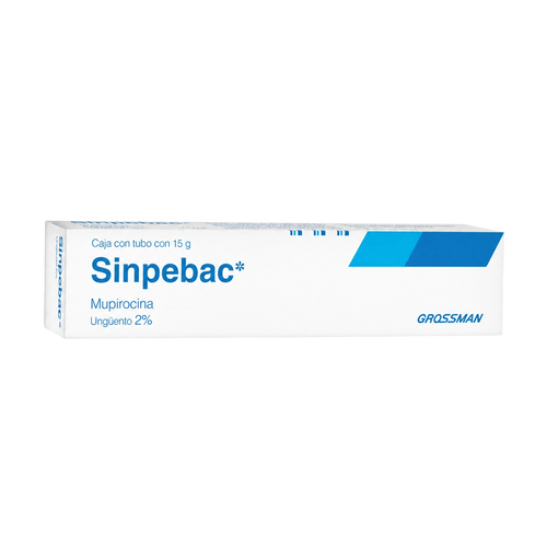 Valeant Sinpebac Mupirocina Ungüento 2% 15 g antibiótico tópico.