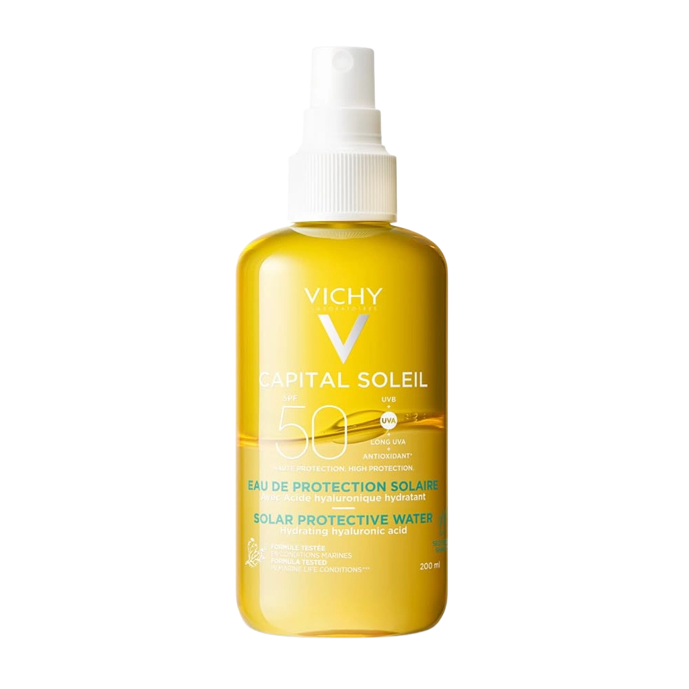 Vichy Capital Soleil Agua Solar Protectora FPS 50 200 ml - Derma y Laser Boutique