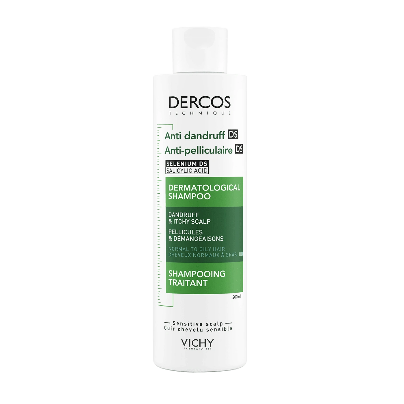 Vichy Dercos DS Shampoo Anticaspa Para Cabello Normal A Graso - Derma y Laser Boutique