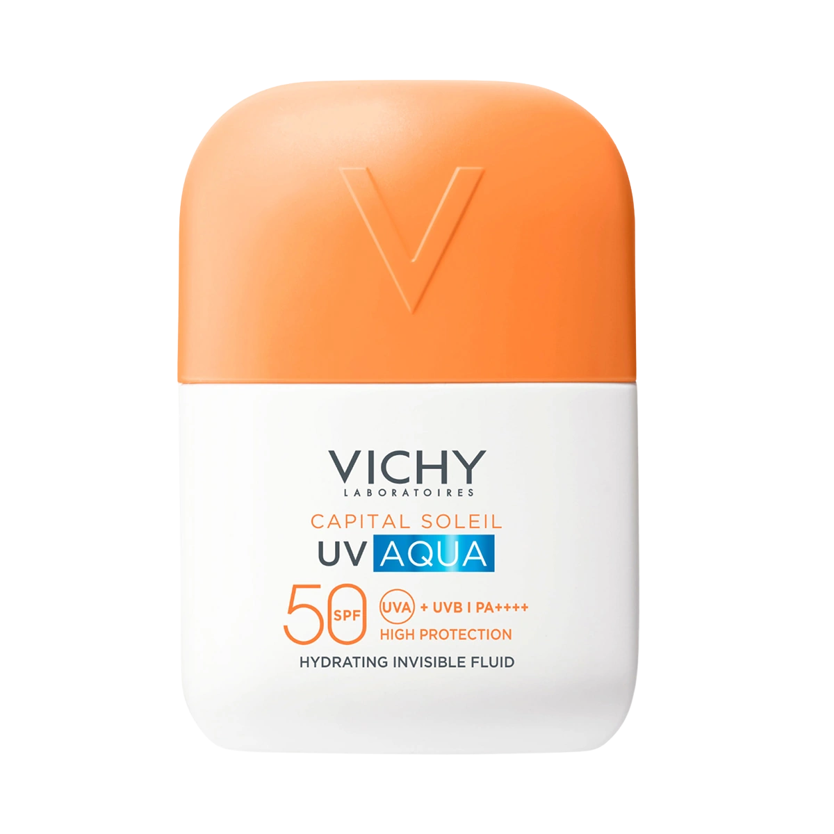 Vichy Capital Soleil UV Aqua FPS50 Sin Color 50 ml, protector solar facial hidratante con color y textura ligera 