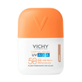 Vichy Capital Soleil UV Aqua FPS50 Tono Medio 50 ml, protector solar facial hidratante con color y textura ligera
