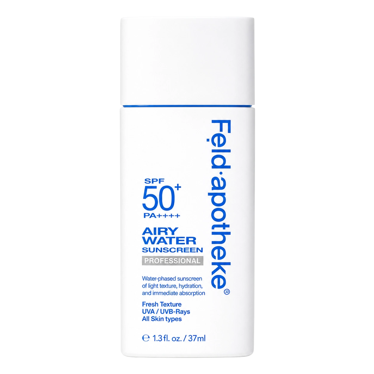 Protector solar Feld Apotheke Airy Water Sunscreen SPF 50+ PA++++ 37 ml de textura ligera e hidratante